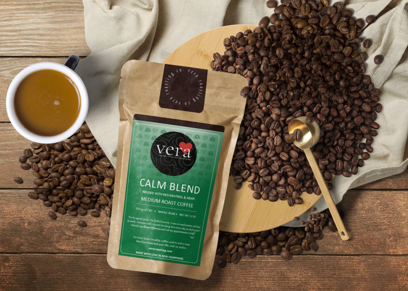 By adhering to the principles of authenticity, innovation, and honesty, our mission is to become the world's leading resveratrol coffee roaster and producer of premium coffee products that support heart health.